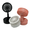 Mini Ventilador Recarregável Portátil De Mão Usb Blogueira Preto - Image 2