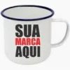 Caneca De Aço Esmaltada Personalizada Com Sua Ideia Nome Empresa Esmaltado - Image 3